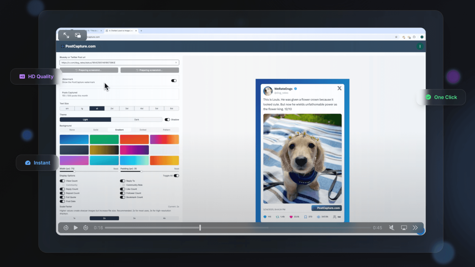 Digital preservation concept showing social media posts being saved offline with PostCapture