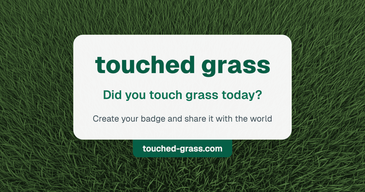 Touched Grass logo